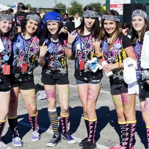 2010 Summer age 14 w/blue hat...Rock the Cure JDRF Walk Houston Tx dressed as Bret right before meeting him and him sending her to Camp 💙