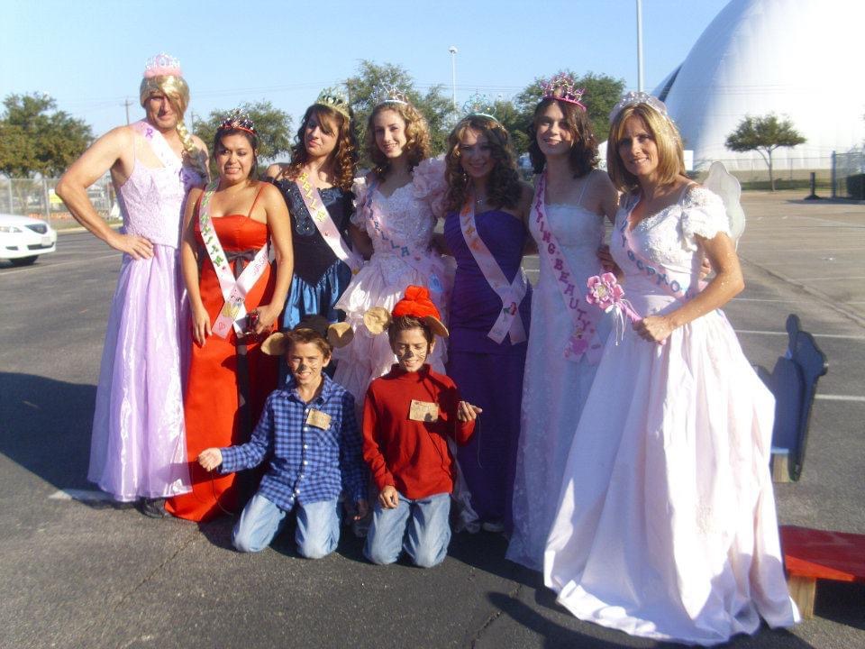2011 Summer 4th one from left in middle age 15 JDRF Walk Houston Tx Disney Princesses our own theme 